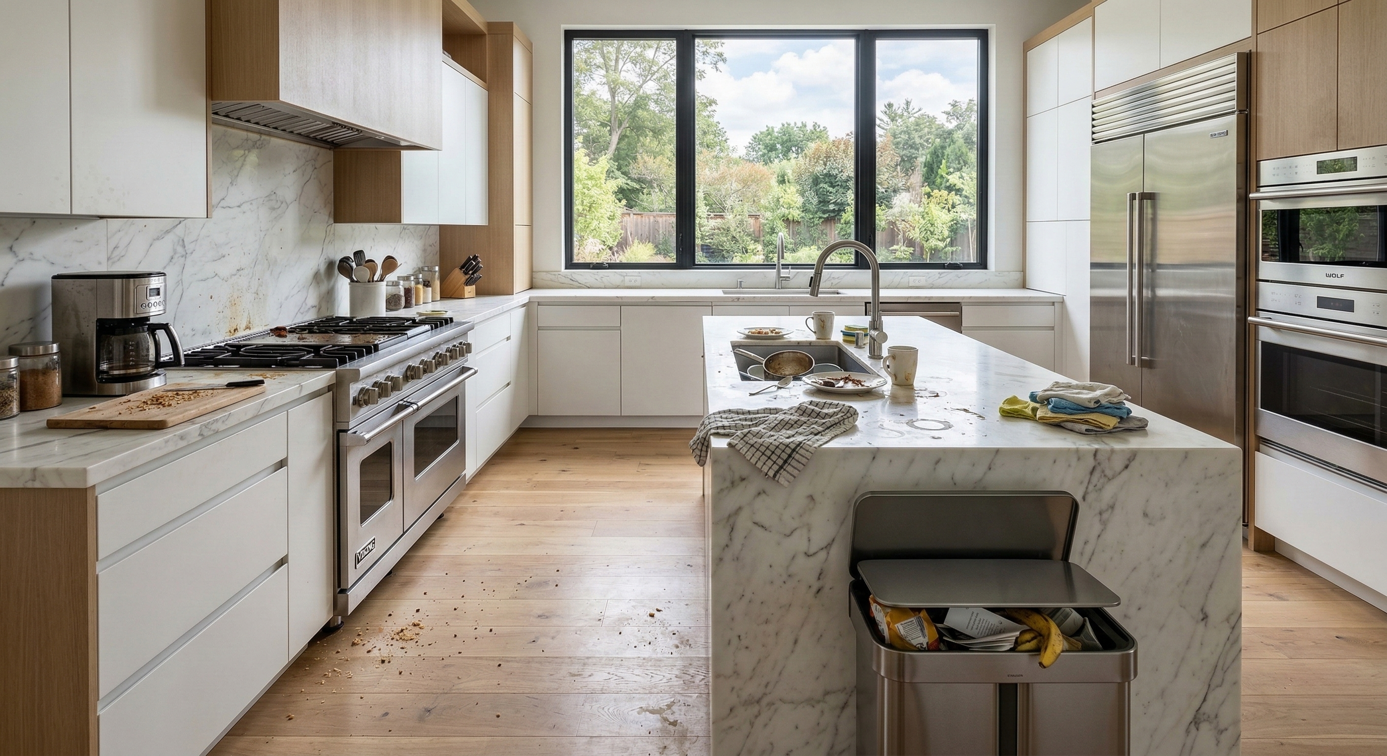 Messy room before cleaning